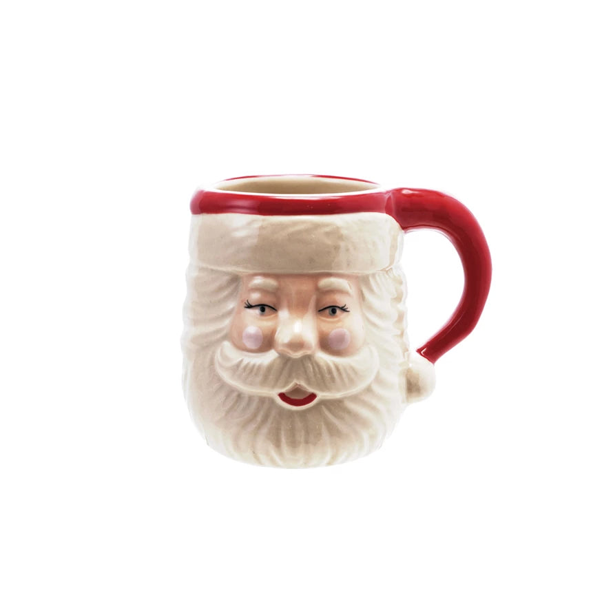 Santa Head Shaped Mug - Zinnias Gift Boutique