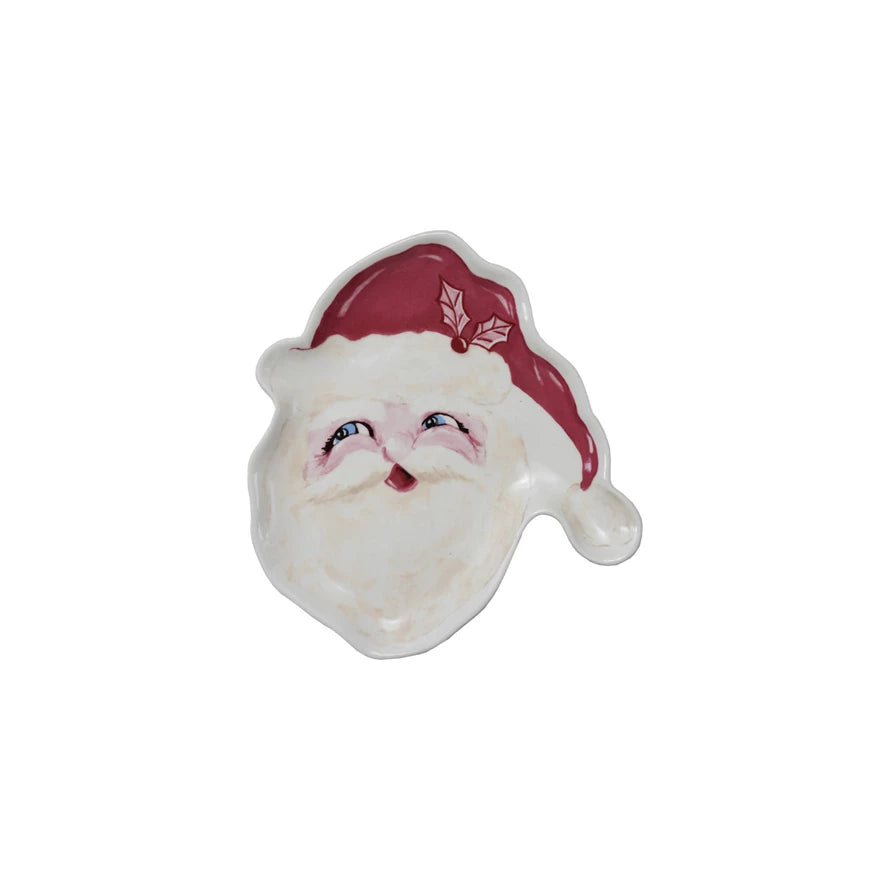 Santa Shaped Plate - Zinnias Gift Boutique