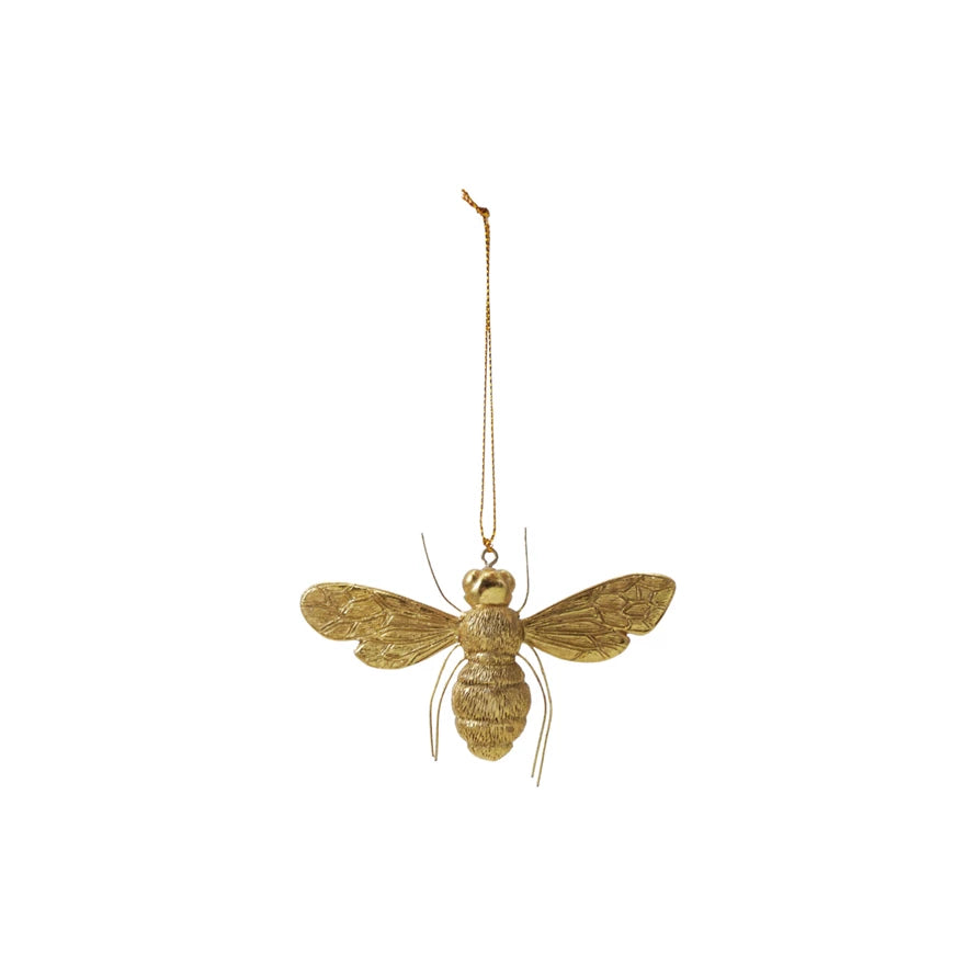 Gold Bee Ornament - Zinnias Gift Boutique