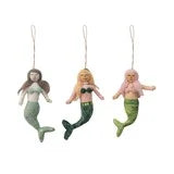 Wool Felt Mermaid Ornament - Zinnias Gift Boutique