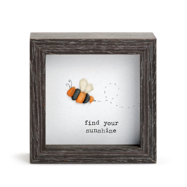 Find Your Sunshine Shadow Box - Zinnias Gift Boutique