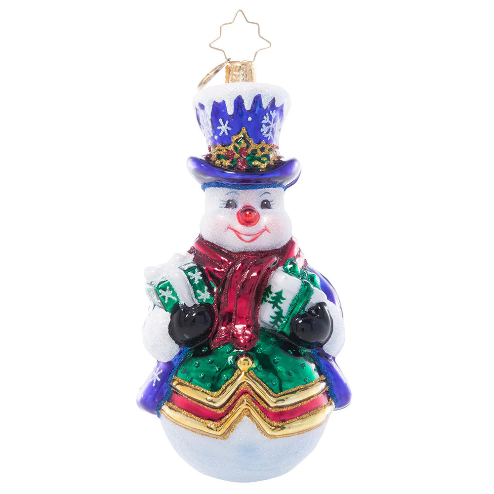 Holiday Best Snowman Christopher Radko - Zinnias Gift Boutique