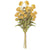 13 Inch Yellow Pompom Pick w Green Eva Leaves Bundle (6 Stems) - Zinnias Gift Boutique
