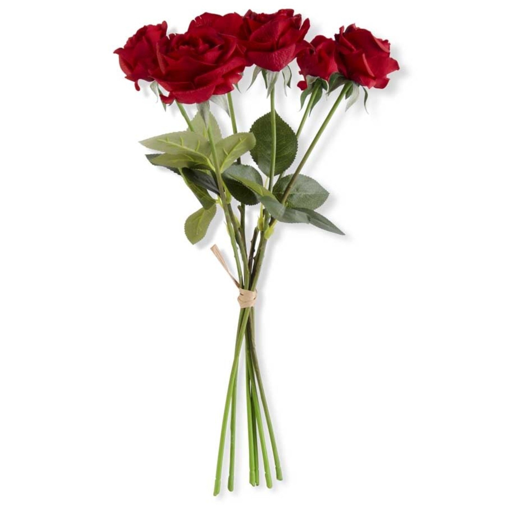 17 Inch Red Real Touch Full Bloom Rose Stem w Foliage Bundle (6 Stems) Zinnias Gift Boutique 17 Inch Red Real Touch Full Bloom Rose Stem w Foliage Bundle (6 Stems) Zinnias Gift Boutique