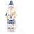 Blue Santa with Silver Bowl and Winter Scene - Zinnias Gift Boutique