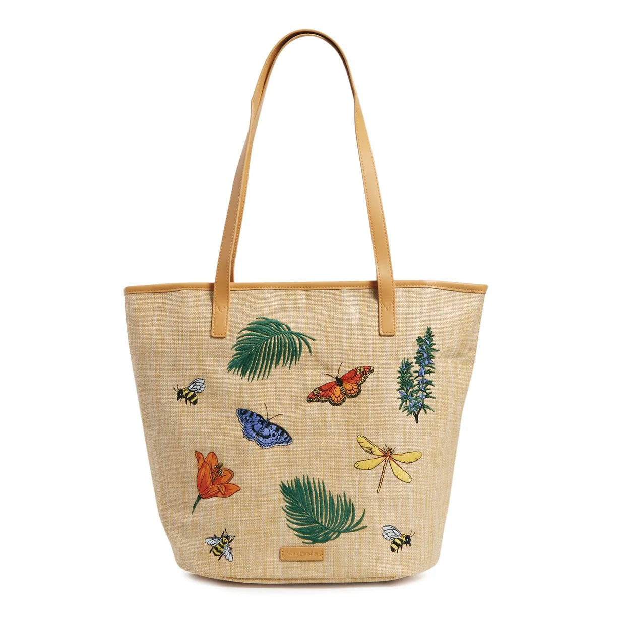 Straw Bucket Tote - Zinnias Gift Boutique
