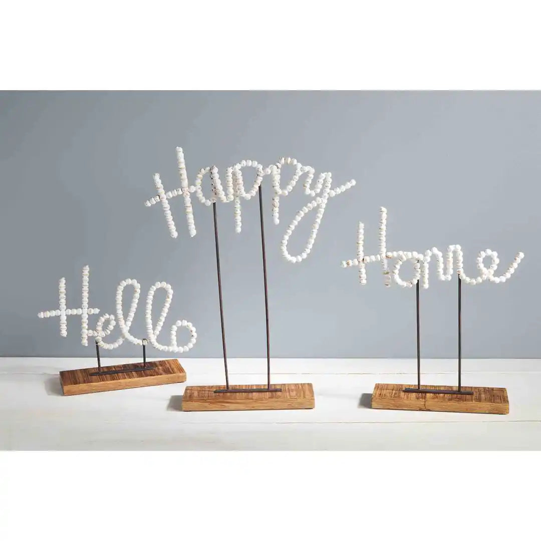 Home Beaded Happy Sitter - Zinnias Gift Boutique