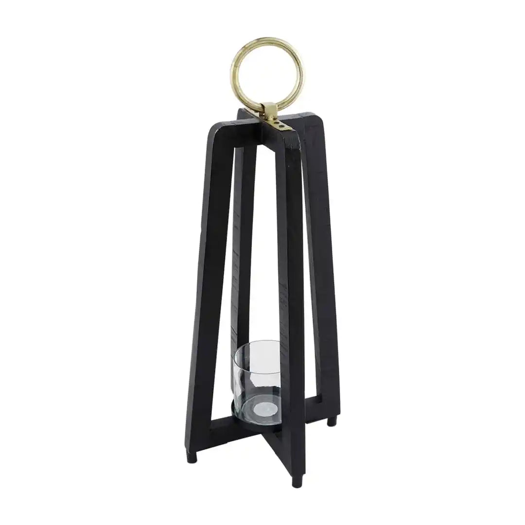 Small Black Tall Lantern - Zinnias Gift Boutique