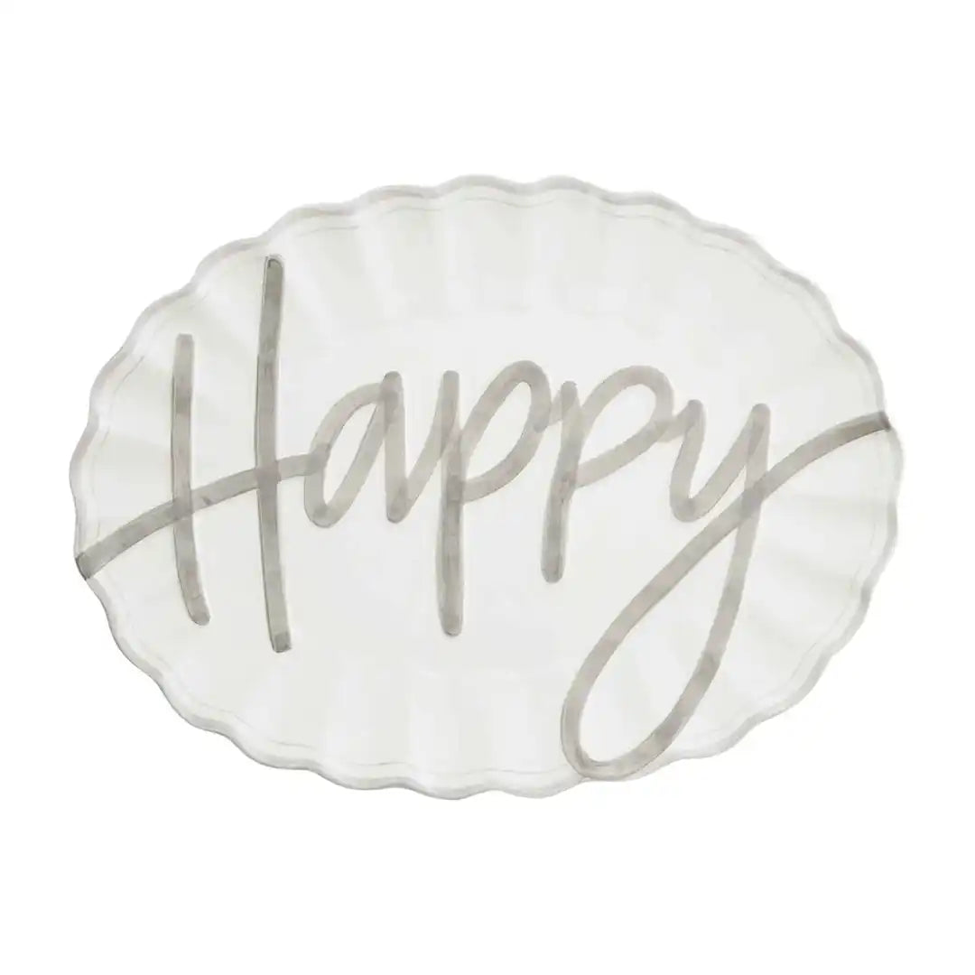 Happy Serving Platter - Zinnias Gift Boutique