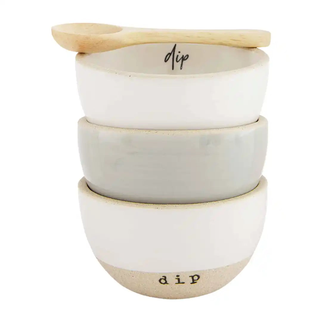Dip Stoneware Ramekin Set - Zinnias Gift Boutique