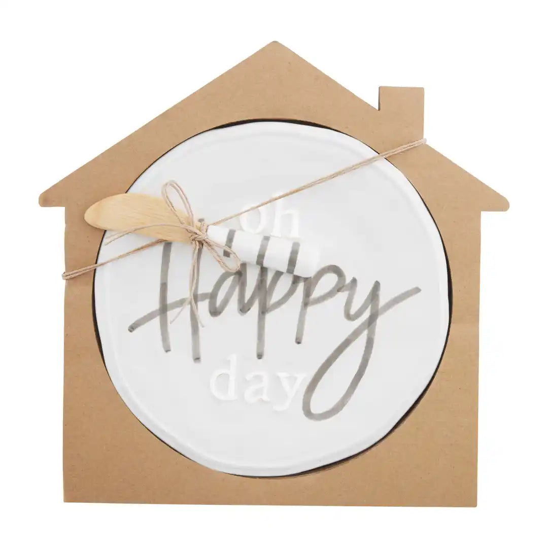 Oh Happy Day Cheese Set - Zinnias Gift Boutique