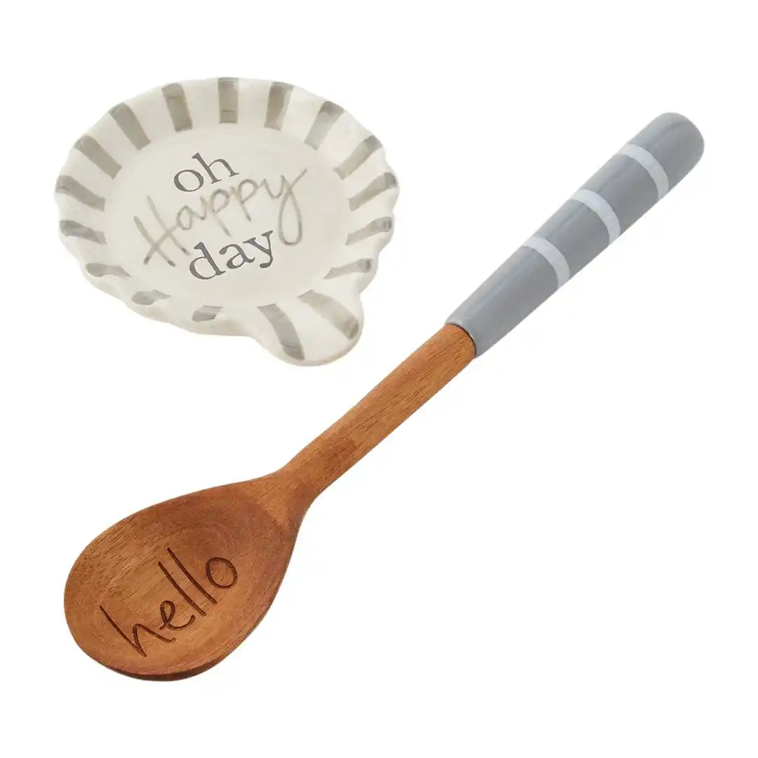 Happy Ruffle Spoon Rest - Zinnias Gift Boutique