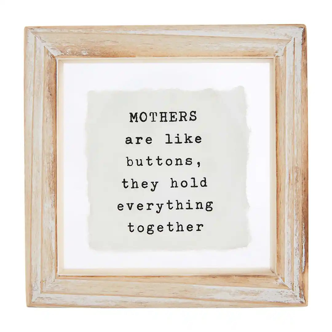 Mother Glass Plaque - Zinnias Gift Boutique