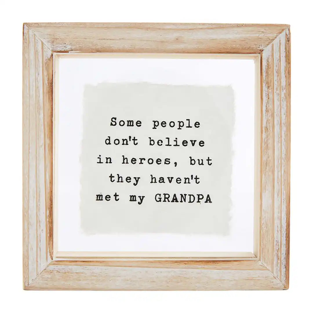 Grandpa Glass Plaque - Zinnias Gift Boutique