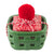 Green Xmas Soap in Basket - Zinnias Gift Boutique