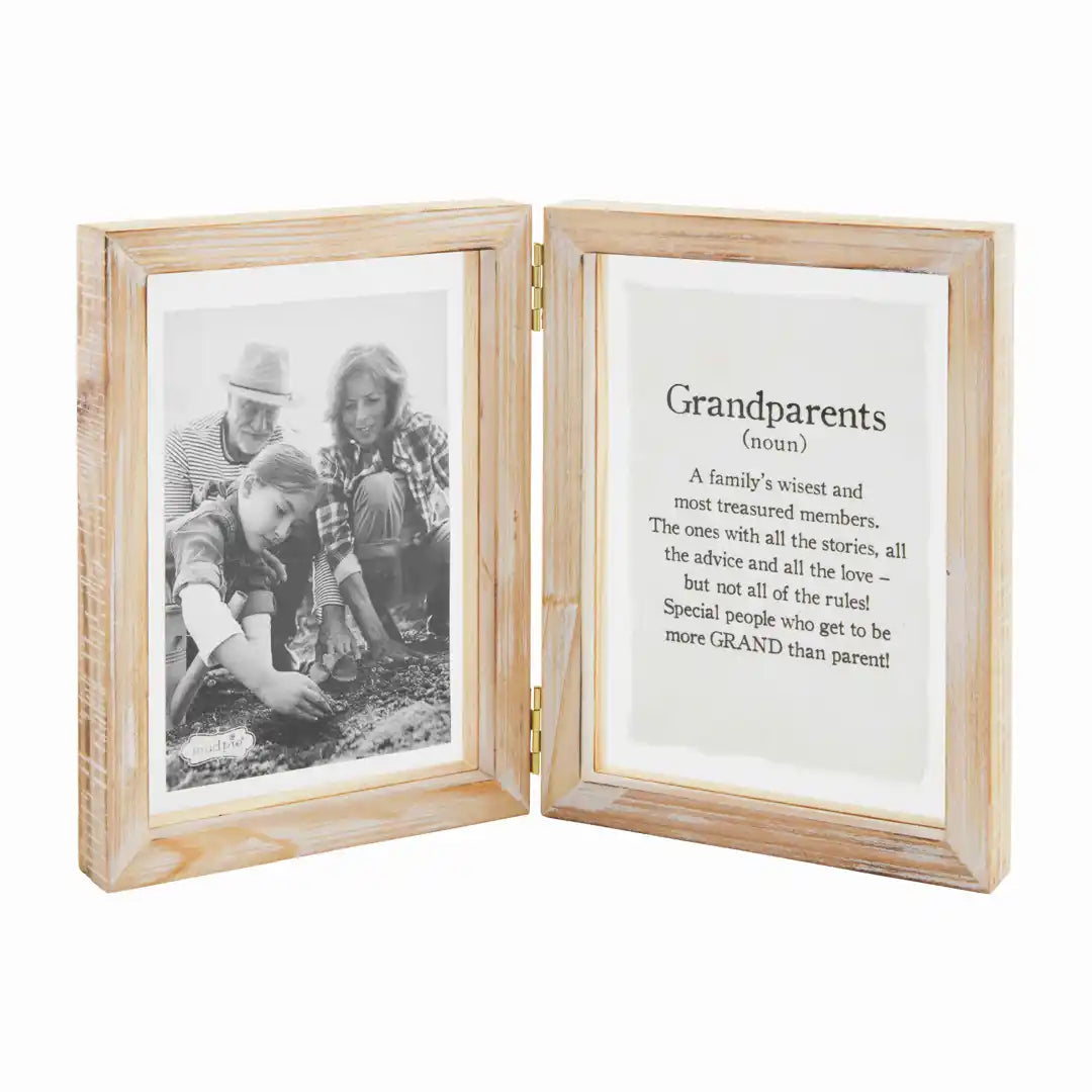 Hinged Grandparent Glass Frame - Zinnias Gift Boutique