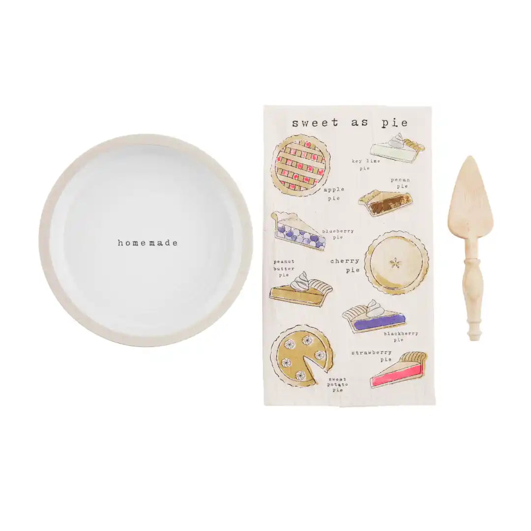 Boxed Pie Plate Set - Zinnias Gift Boutique