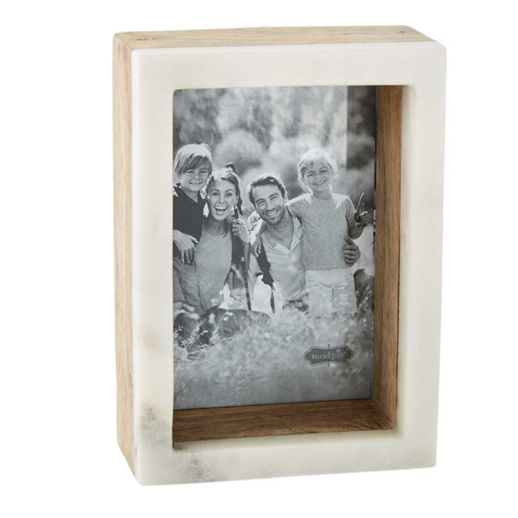 5 X 7 Wood Marble Shadow Frame - Zinnias Gift Boutique