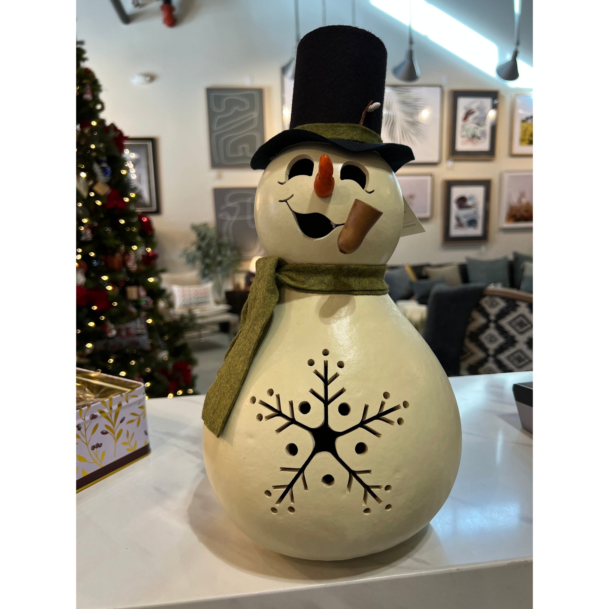 Snowflake Snowman 15" - Zinnias Gift Boutique
