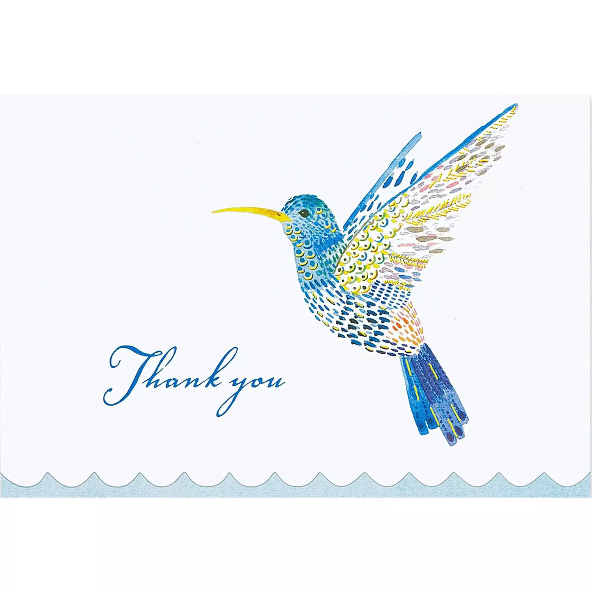Watercolor Hummingbird Thank You Notes - Zinnias Gift Boutique