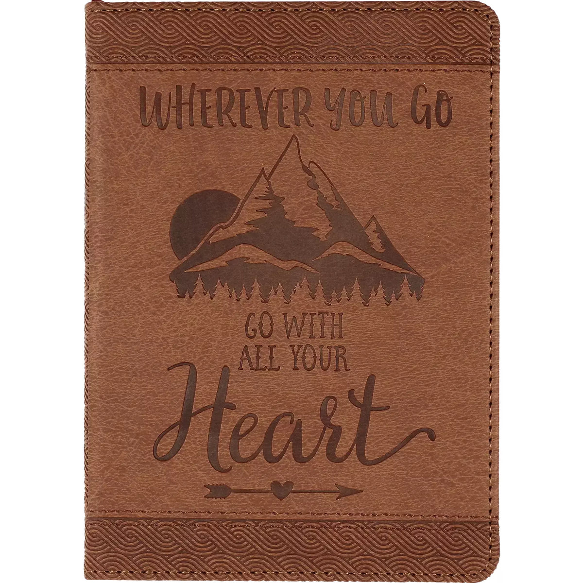 Wherever You Go, Go With All Your Heart Artisan Journal - Zinnias Gift Boutique