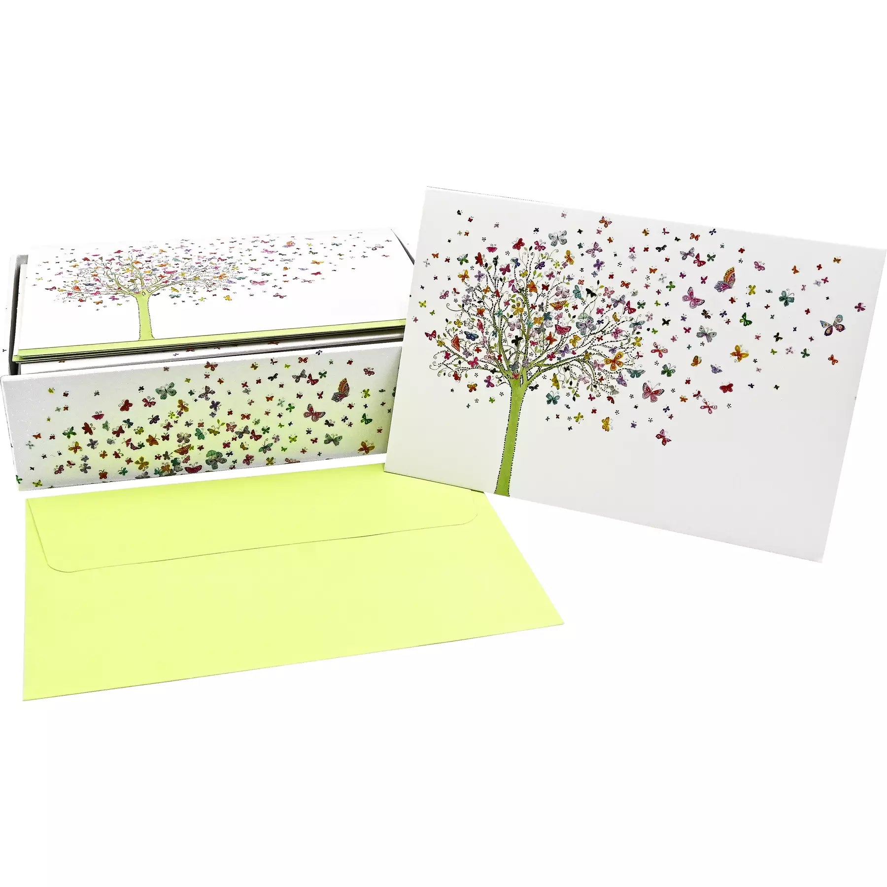 Tree of Butterflies Note Cards - Zinnias Gift Boutique
