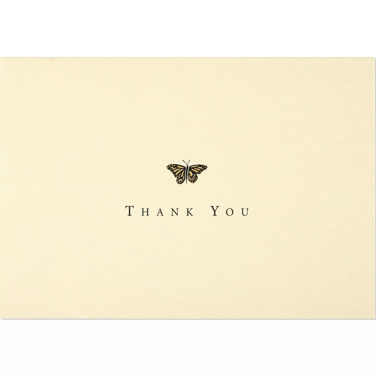 Gold Butterfly Thank You Notes - Zinnias Gift Boutique