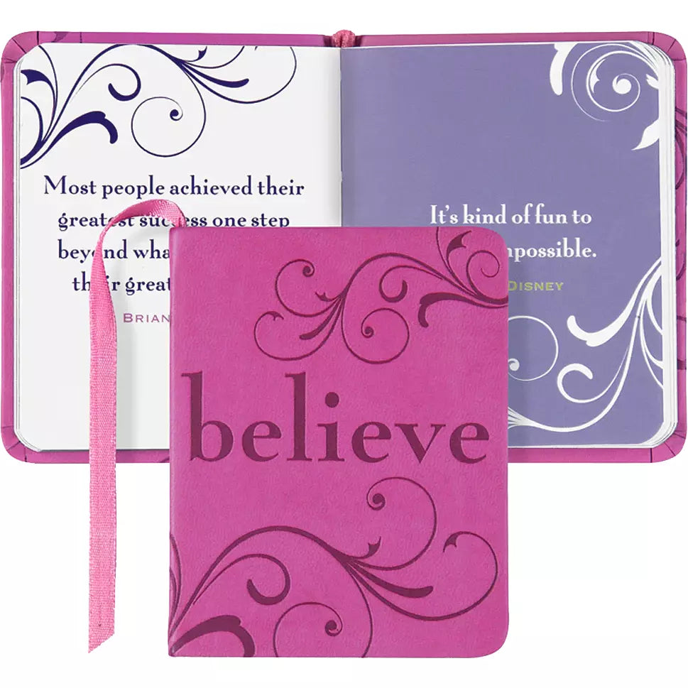 Believe Artisan Mini Book - Zinnias Gift Boutique