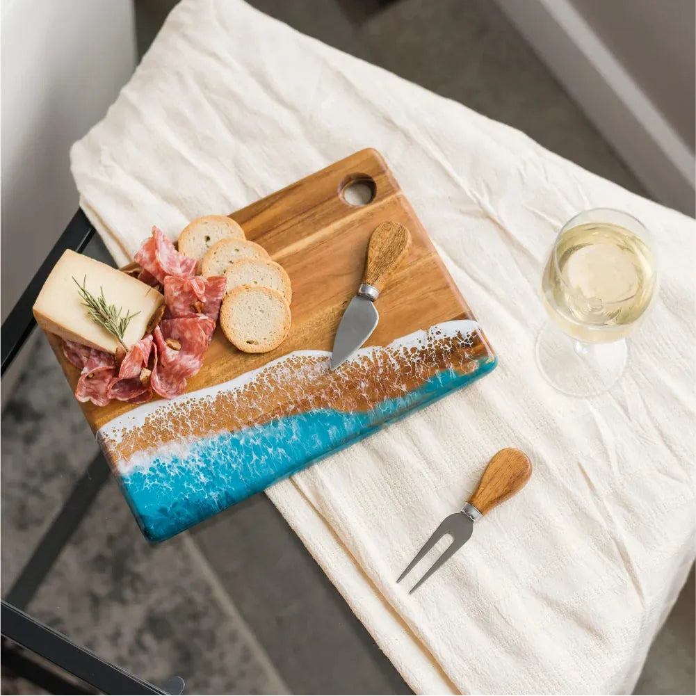 Small Acacia Cheese Board - Zinnias Gift Boutique