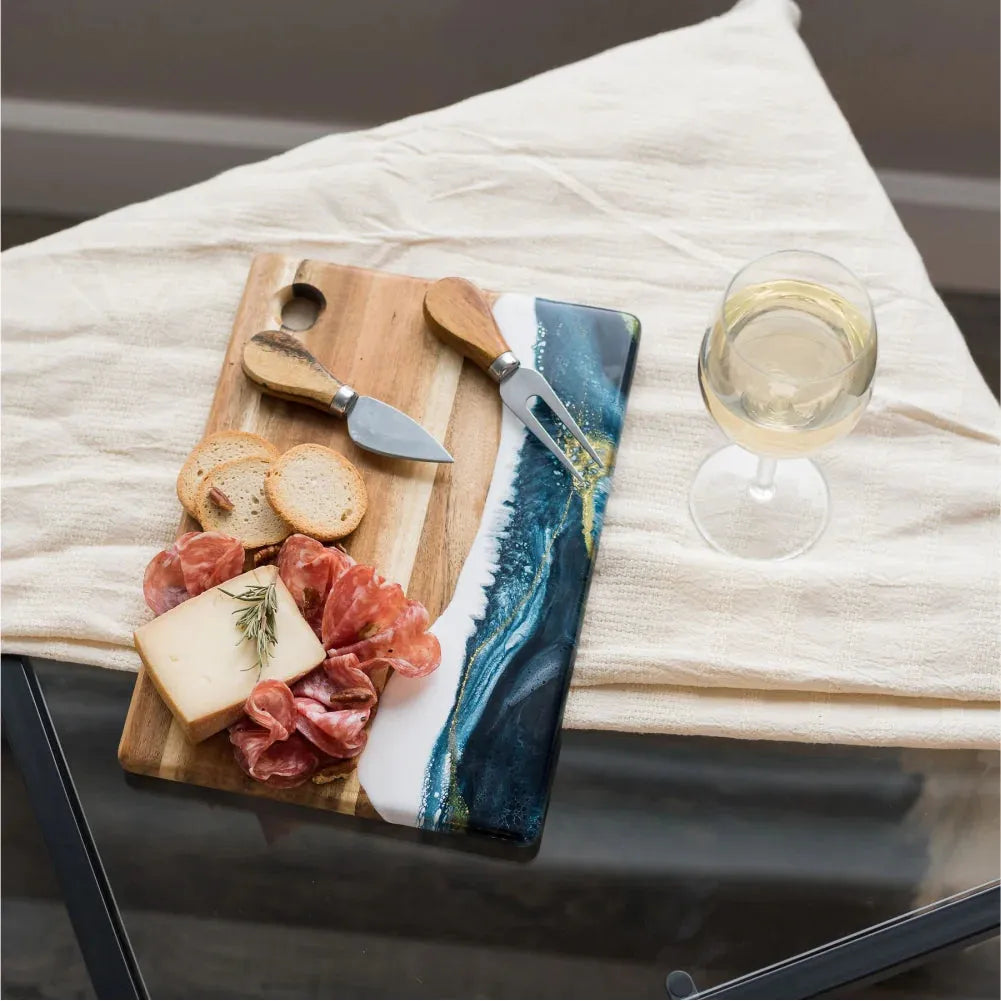 Small Acacia Cheese Board - Zinnias Gift Boutique