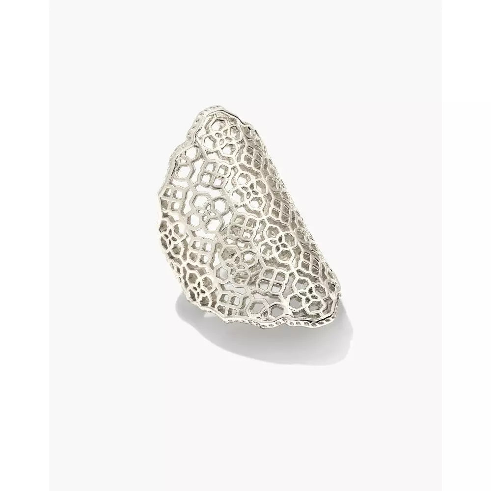 Boone Small Cocktail Ring in Silver - Zinnias Gift Boutique