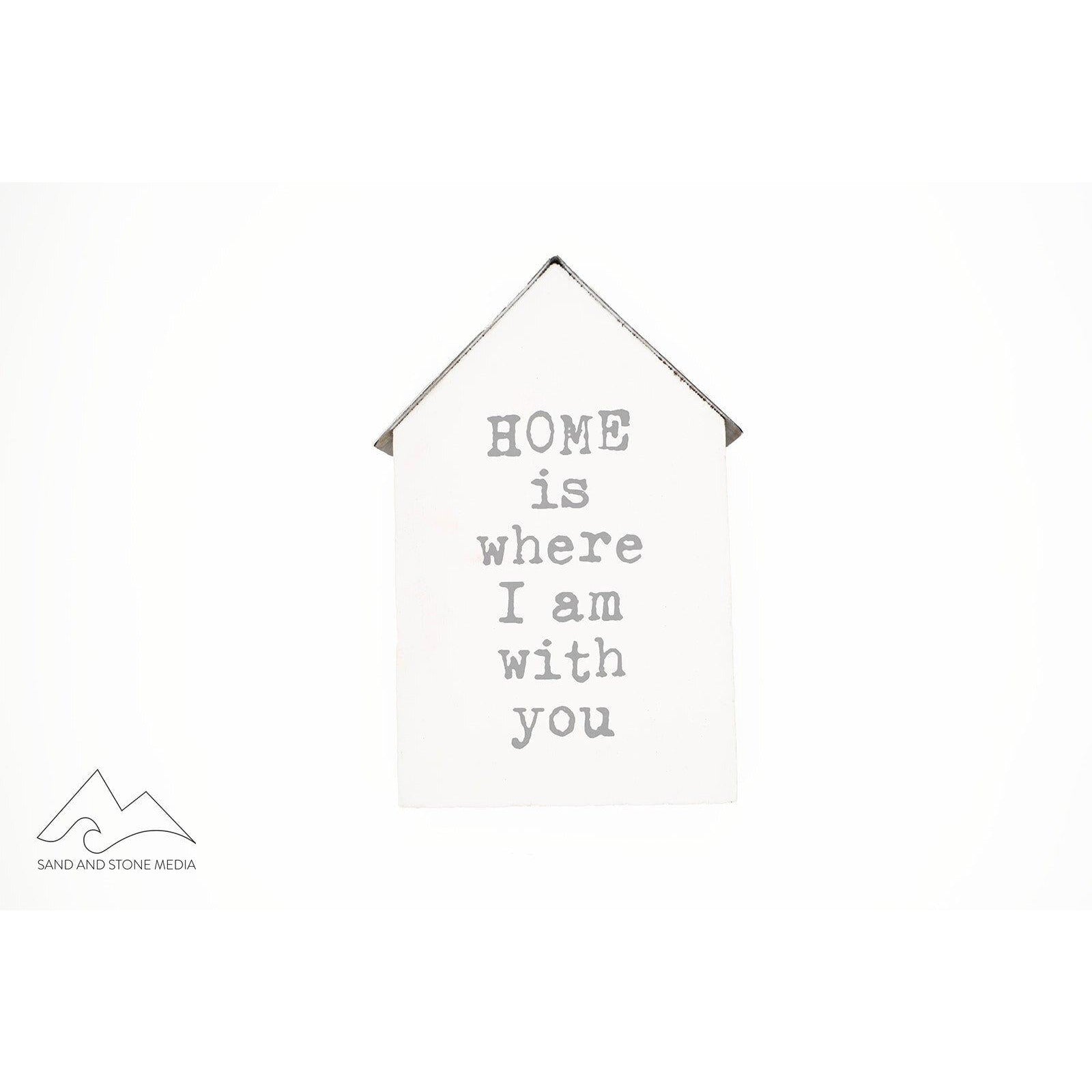 Wood Sign "Home is Where" - Zinnias Gift Boutique