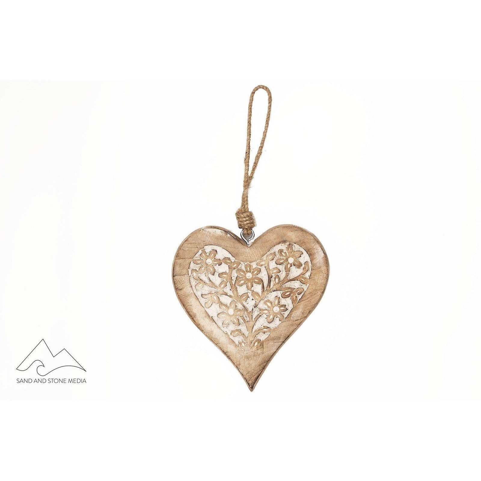 Wood Heart - Zinnias Gift Boutique