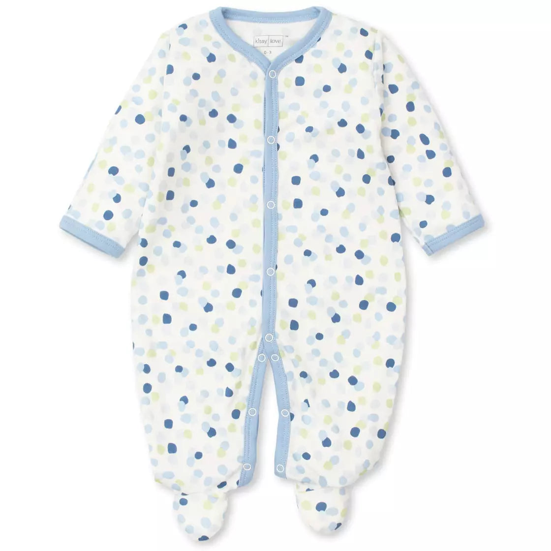Dabbled Dots Footie - Zinnias Gift Boutique