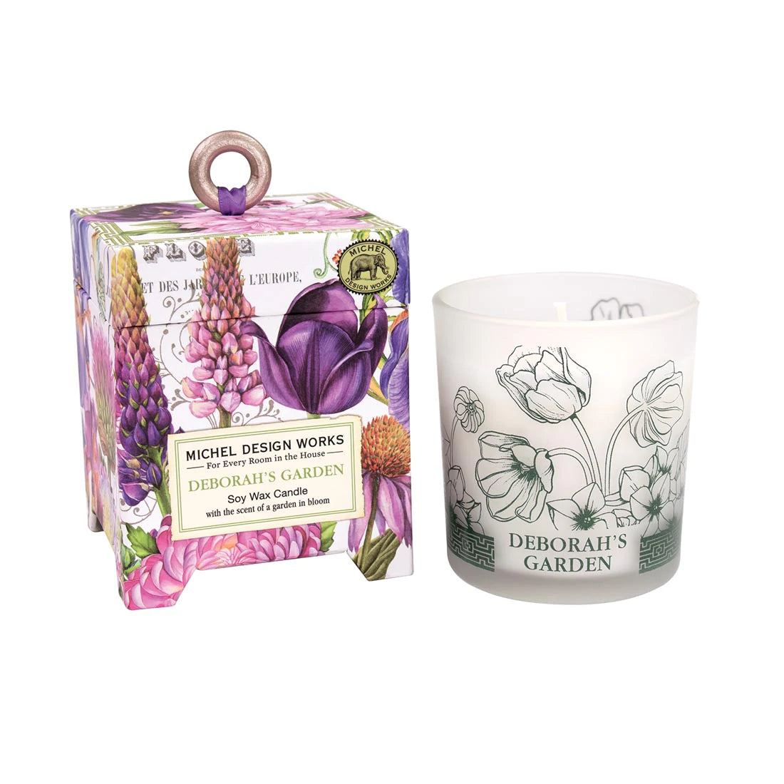 Deborah's Garden 6.5 oz. Soy Wax Candle - Zinnias Gift Boutique