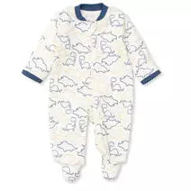 Dino Duo Footie w/ Zip - Zinnias Gift Boutique