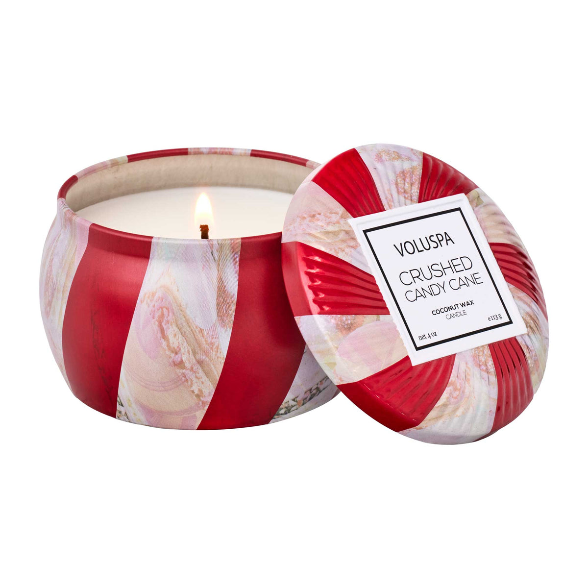 Crushed Candy Cane Candle - Zinnias Gift Boutique