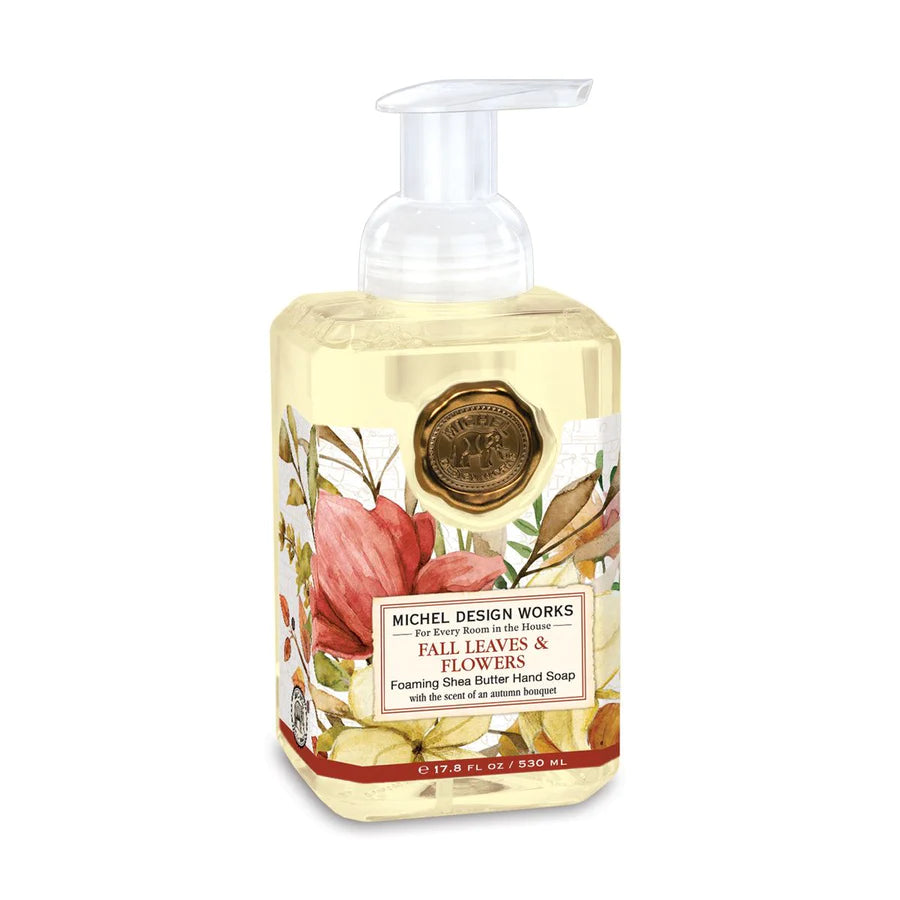 Fall Leaves &amp; Flowers Foaming Soap - Zinnias Gift Boutique