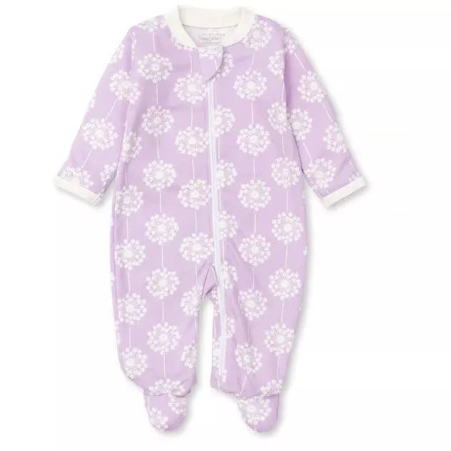 Flowers Footie w/ Zip - Zinnias Gift Boutique