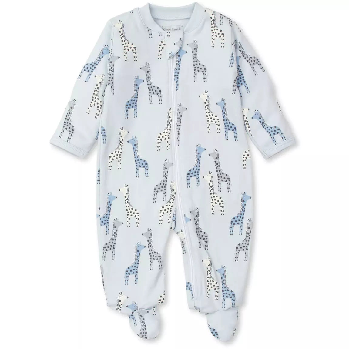 Giraffes Footie w/ Zip - Zinnias Gift Boutique