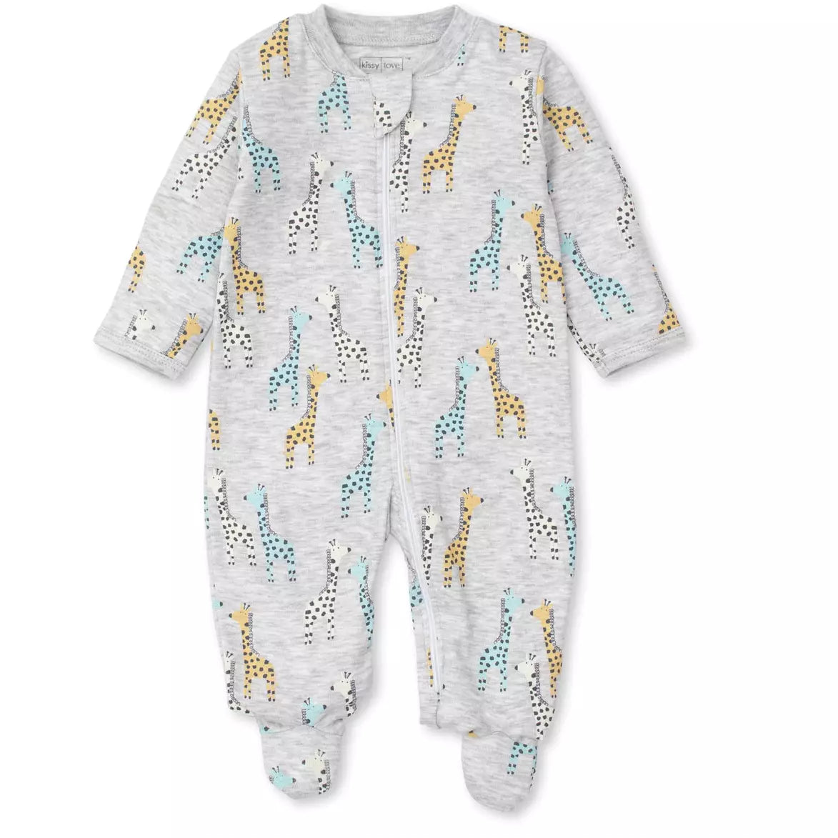 Giraffes Footie w/ Zip - Zinnias Gift Boutique