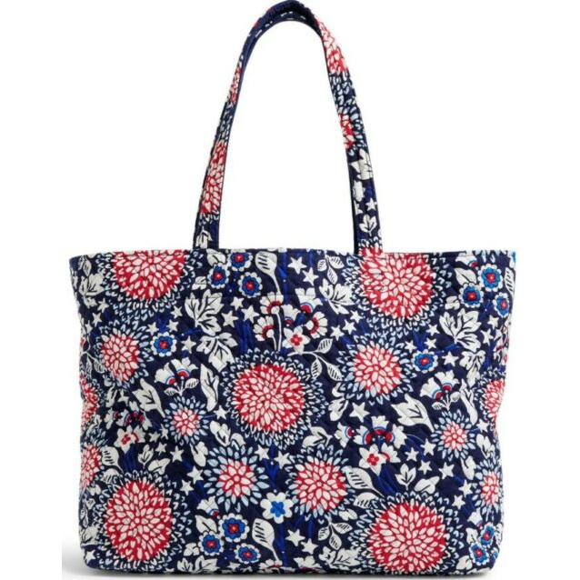 Grand Tote - Red White & Blossoms - Zinnias Gift Boutique