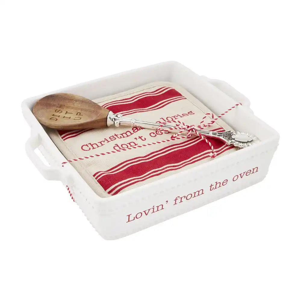 Holiday Baker &amp; Trivet Set - Zinnias Gift Boutique