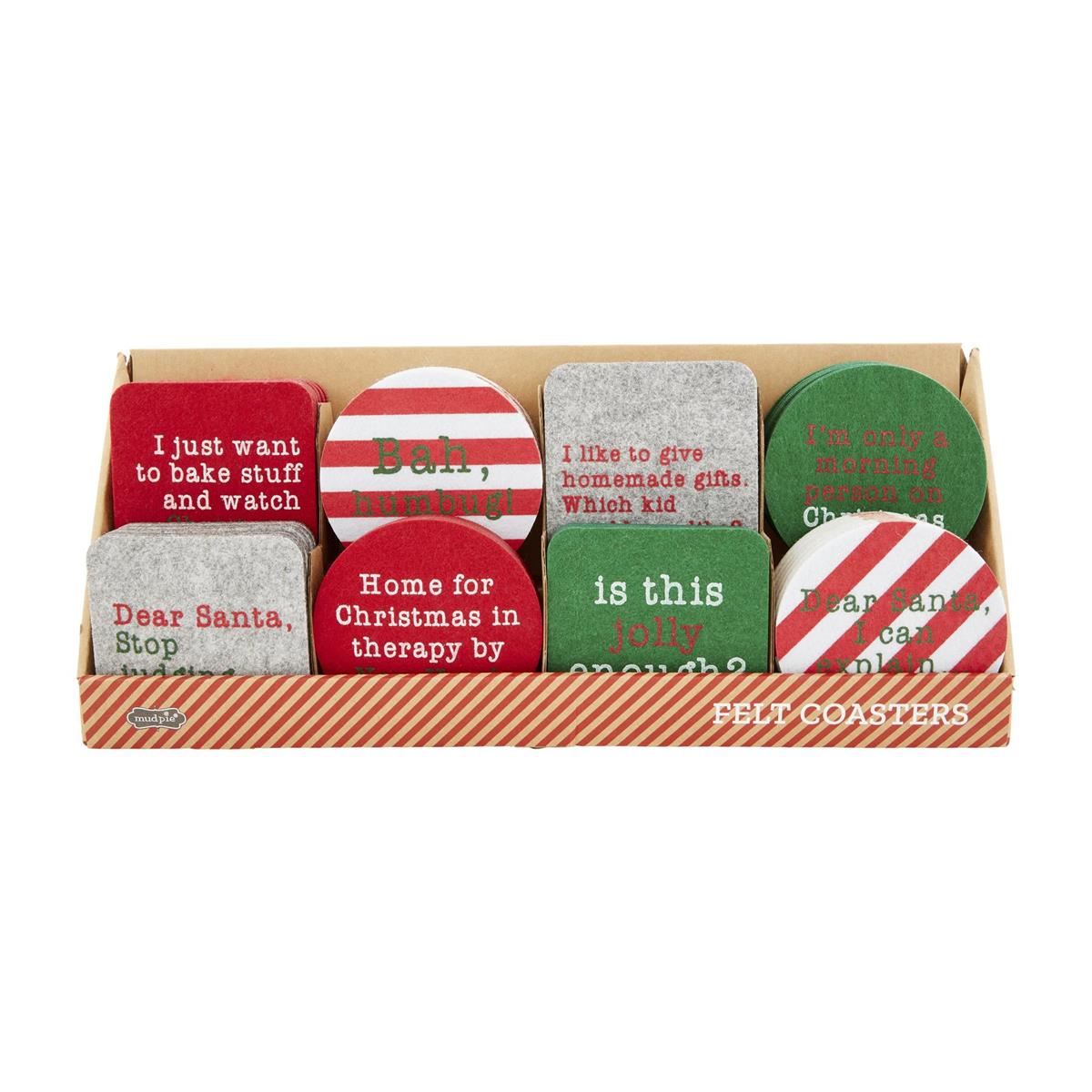 Holiday Coaster Basket - Zinnias Gift Boutique