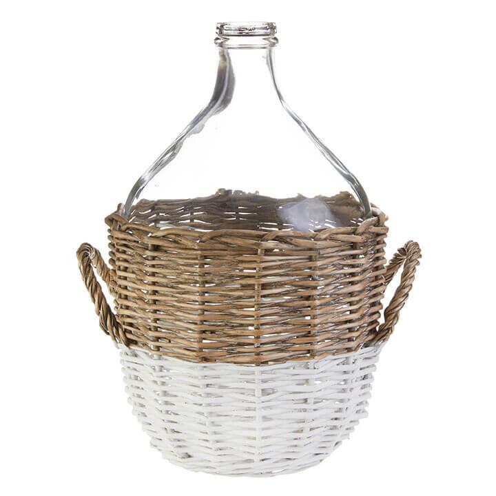 Wicker Jug 11.25" - Zinnias Gift Boutique