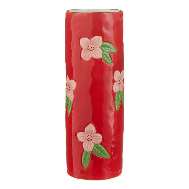 Floral Print Vase 11" - Zinnias Gift Boutique