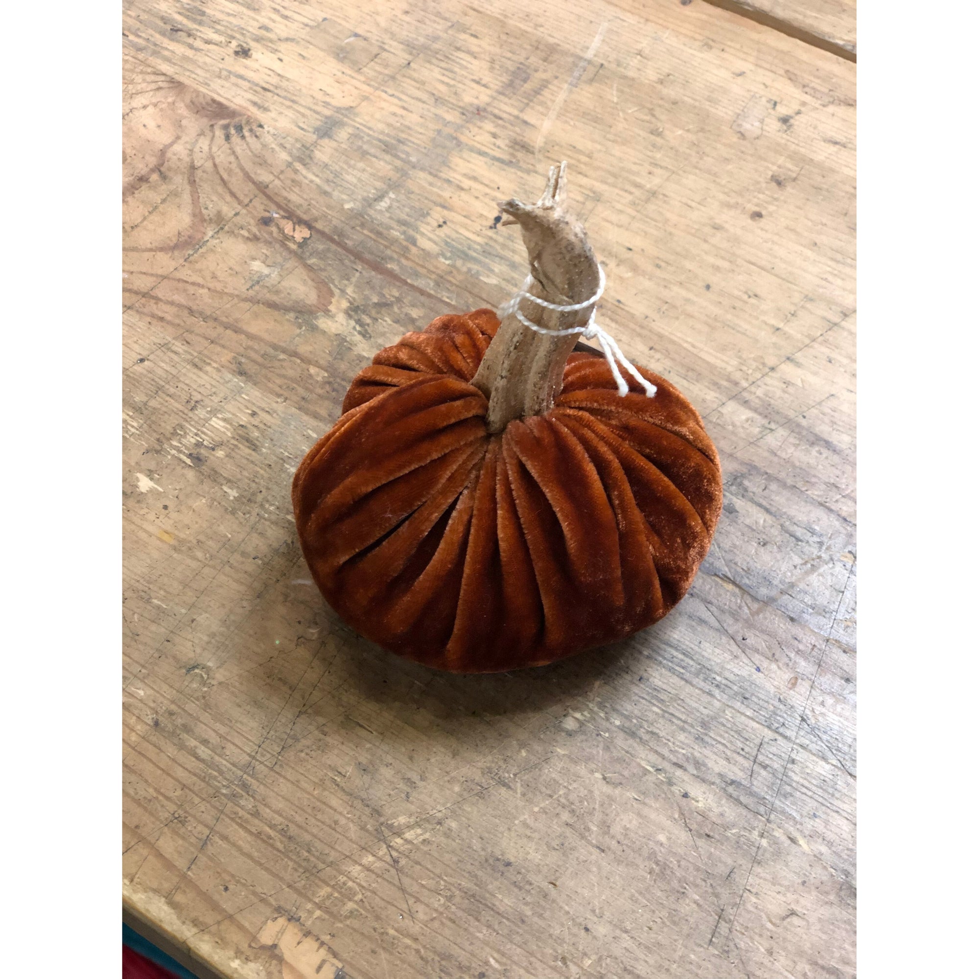 Velvet Pumpkins - Dark Orange - Zinnias Gift Boutique
