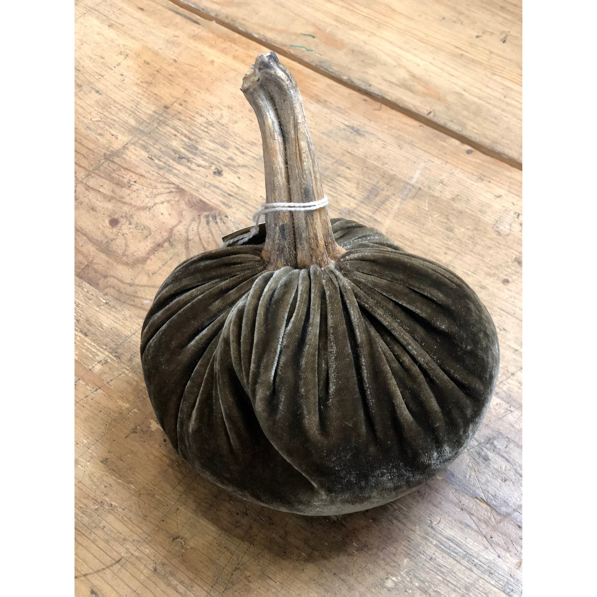 Velvet Pumpkins - Gray - Zinnias Gift Boutique