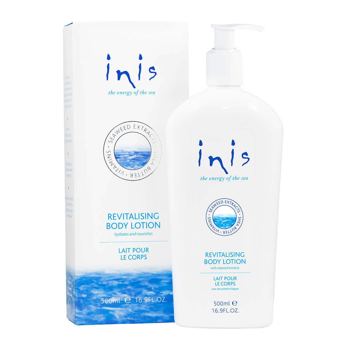 Inis Revitalising Body Lotion Large Pump Bottle 500ml / 16.9 fl. oz. - Zinnias Gift Boutique