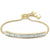 Jack Adjustable Gold Chain Bracelet in White Crystal - Zinnias Gift Boutique